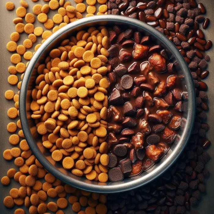 comida seca vs comida húmeda