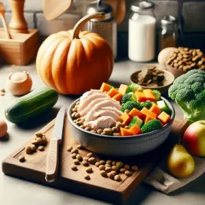 Receta BARF de Pavo, Verduras y Fruta