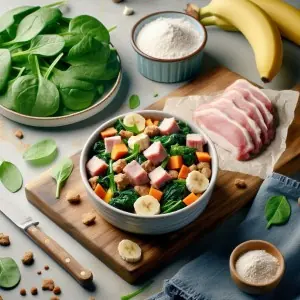 Receta BARF de Cerdo y Verduras para perros