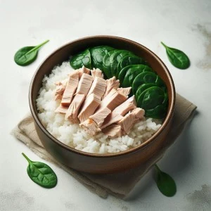 Receta para perros de Pavo con Arroz y Espinacas