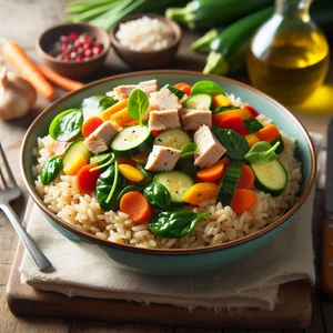 Receta con verduras variadas para perros